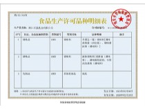 食品生產(chǎn)許可證