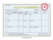 食品生產許可證